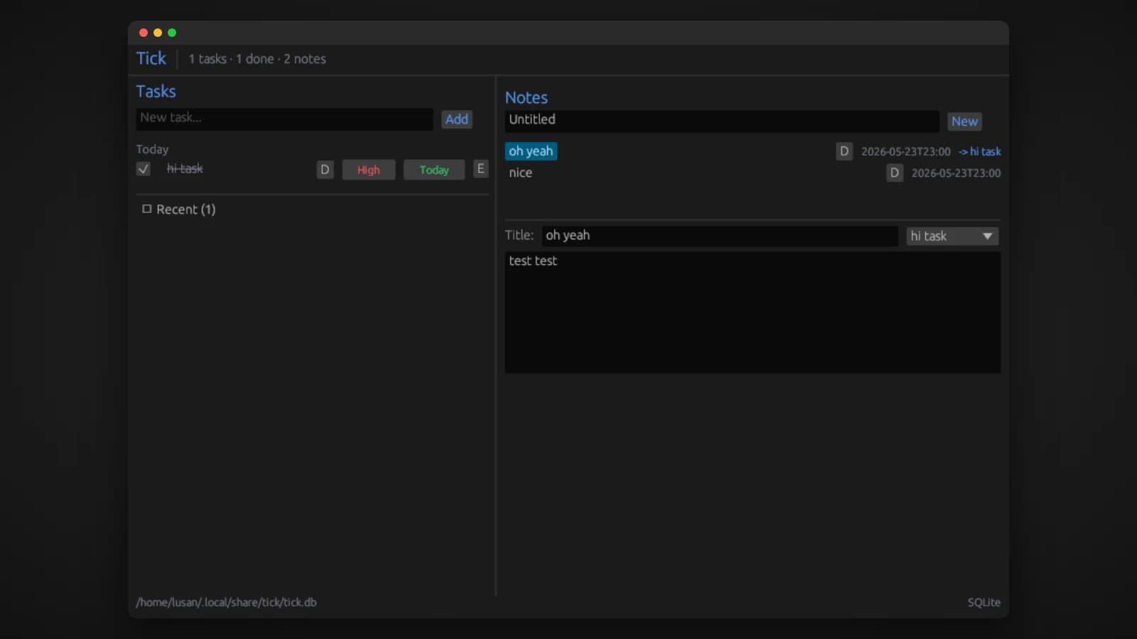 Tick is a native desktop task tracker with notes, and the first thing I built properly in Rust. Why I chose egui, how I tuned it to a 5.3 MB binary, and the lesson about measuring memory that stuck with me.