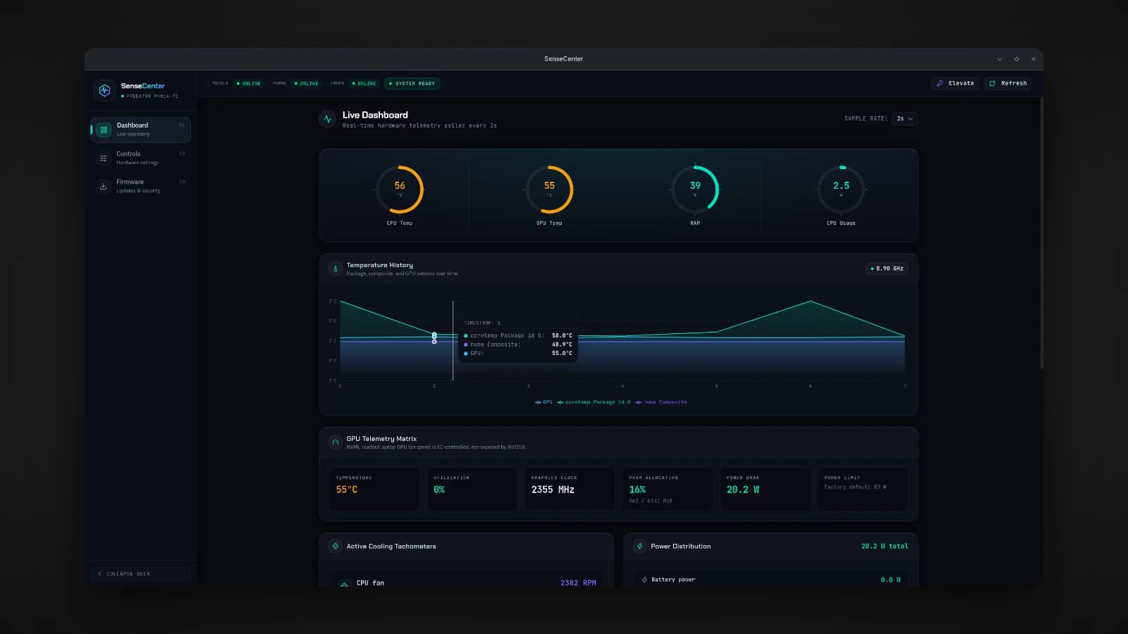 A native Linux control center for Acer Predator and Nitro laptops, built with Tauri and Rust on top of the linuwu-sense kernel module. How it works, why it asks for root only once, and why Rust finally made sense when talking to real hardware.
